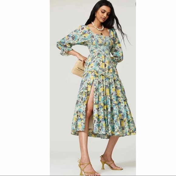 LoveShackFancy Capri Off The Shoulder Dress - Picture 1 of 16